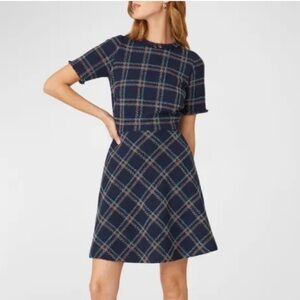 Shoshanna
Lana Plaid-Print A-Line Tweed Mini Dress